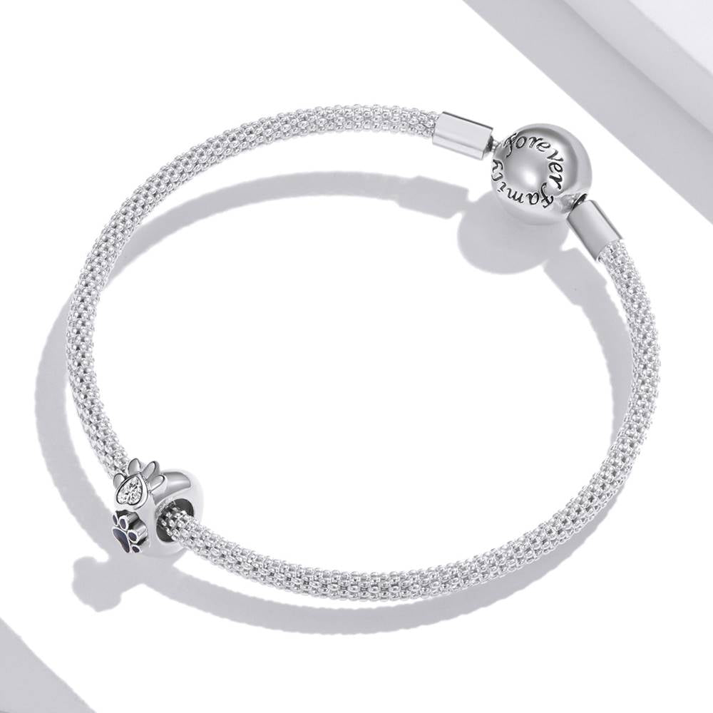 Talisman din Argint Pets Paw Prints