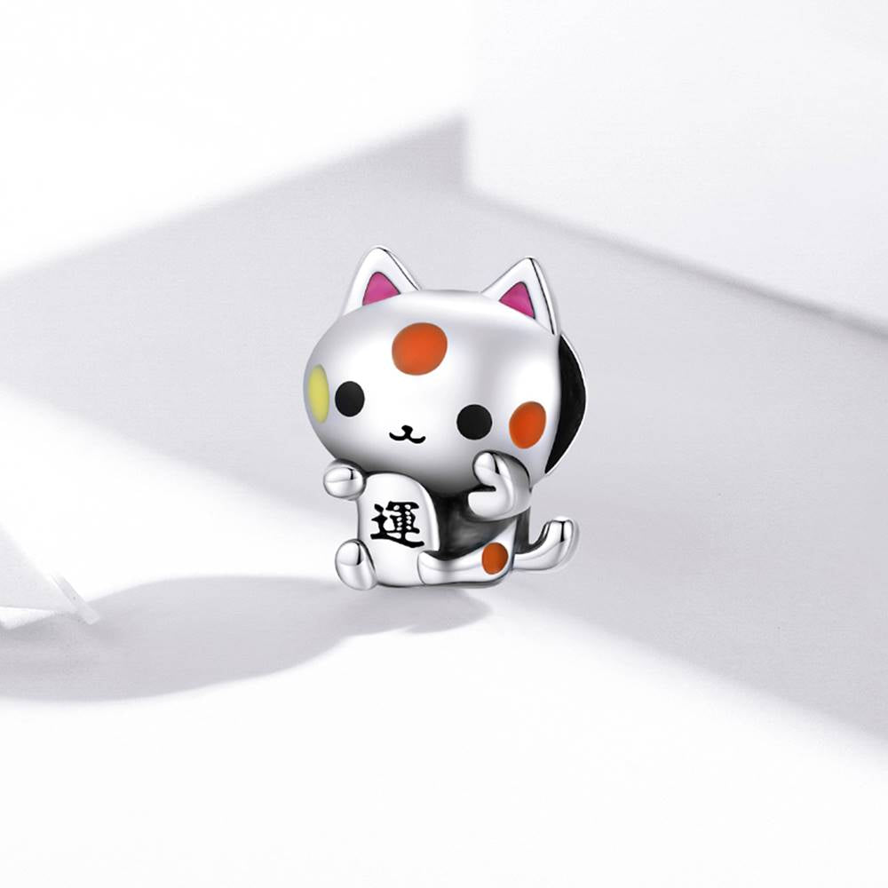 Talisman din Argint Auspicious Cat
