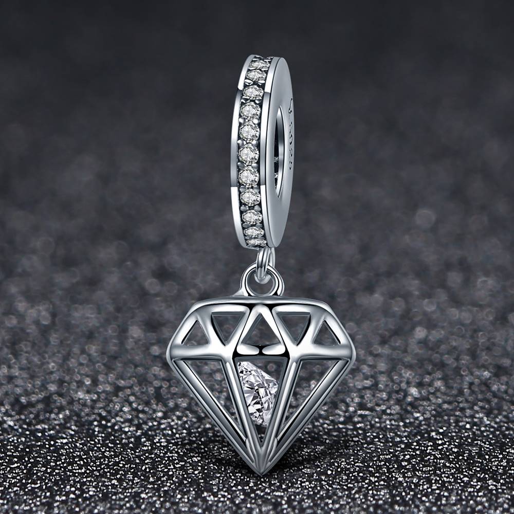 Talisman din Argint Geometric Diamond