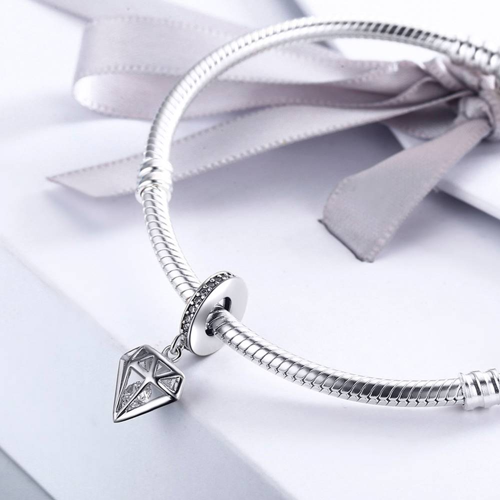 Talisman din Argint Geometric Diamond