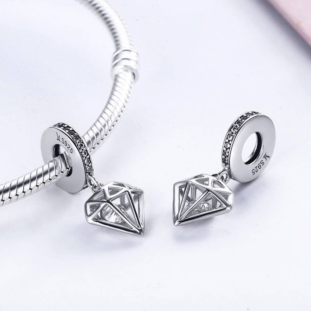 Talisman din Argint Geometric Diamond