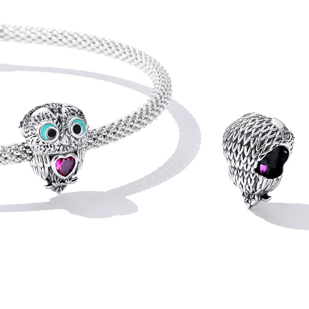 Talisman din Argint Cute Owl