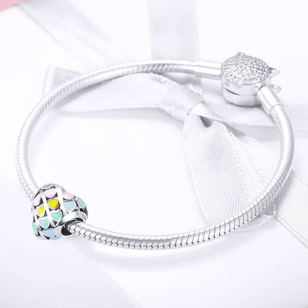 Talisman din Argint Heart in Colours