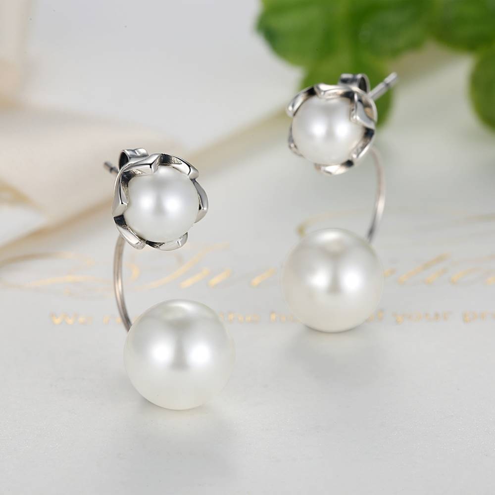 Cercei din Argint Graceful Pearl