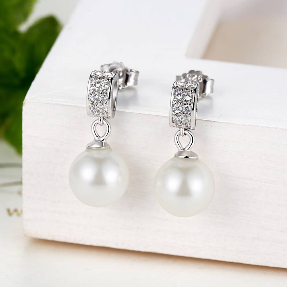 Cercei din Argint Stunning Pearl