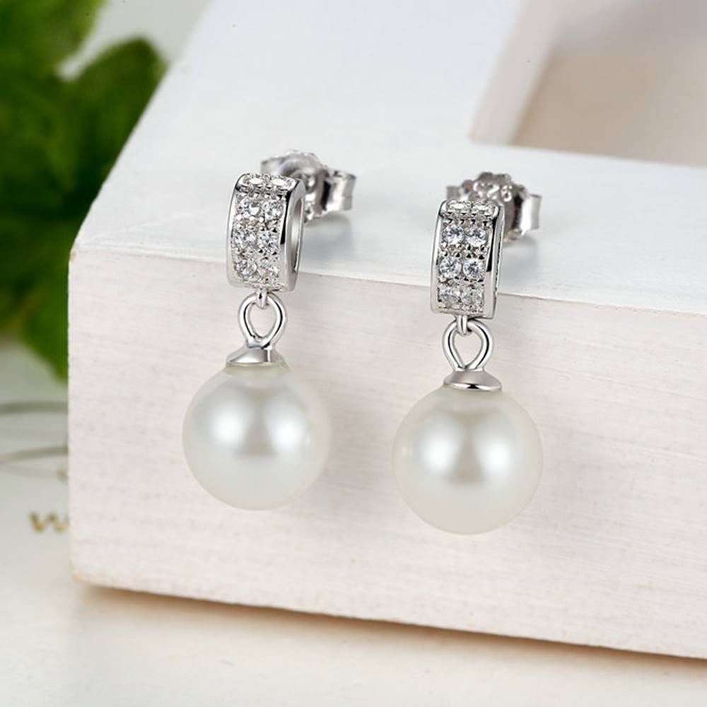 Cercei din Argint Stunning Pearl