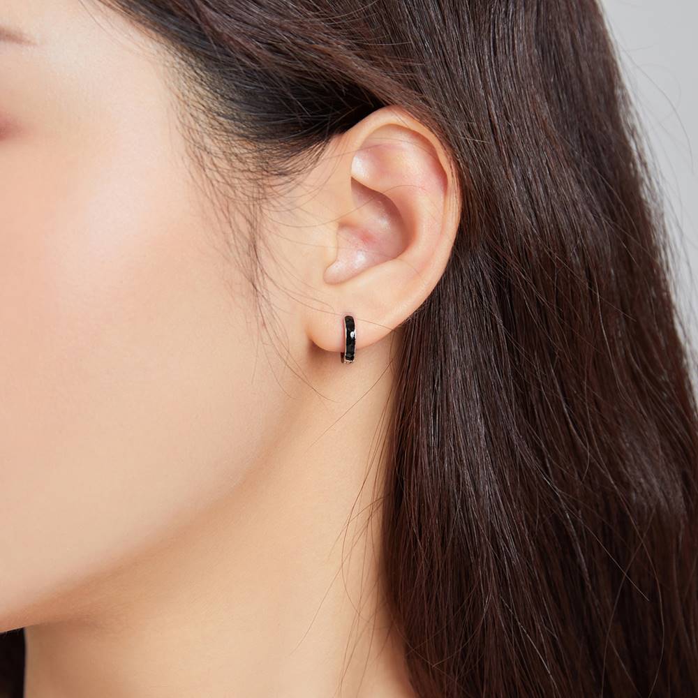 Cercei din Argint Black Ear Clip