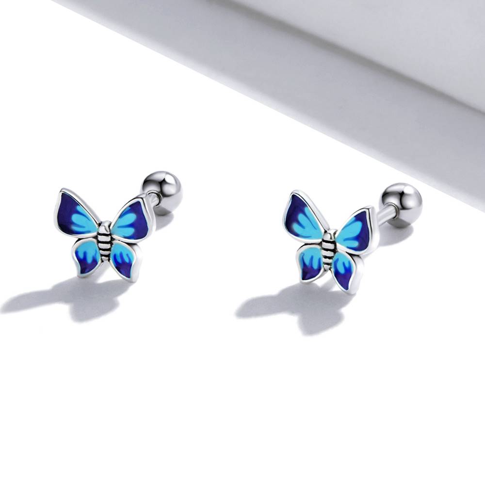 Cercei din Argint Elegant Butterfly