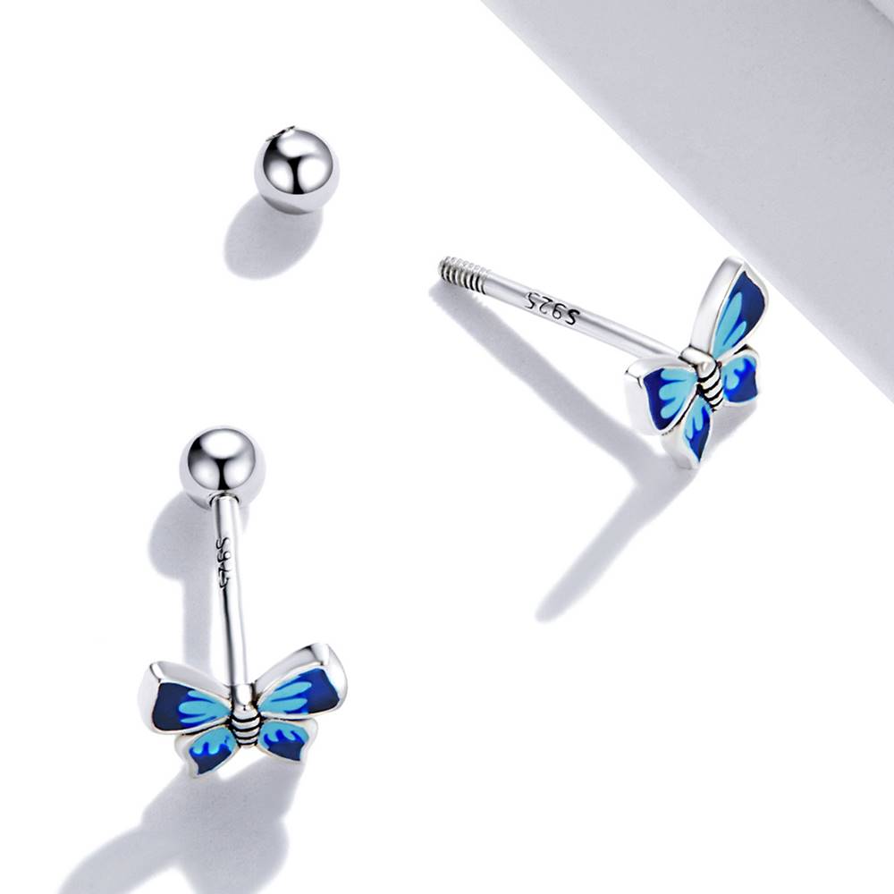 Cercei din Argint Elegant Butterfly
