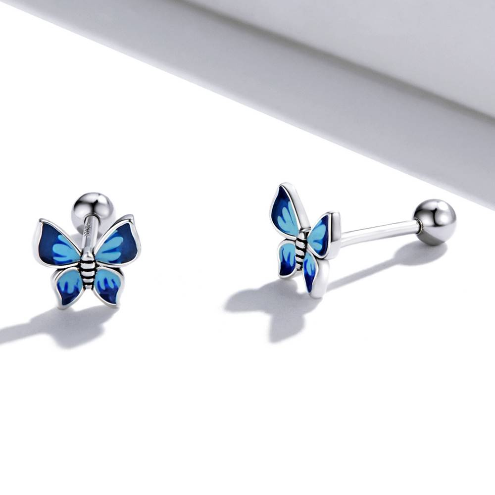 Cercei din Argint Elegant Butterfly