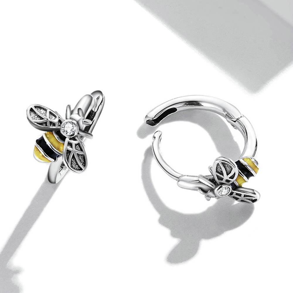 Cercei din Argint Mini Bee