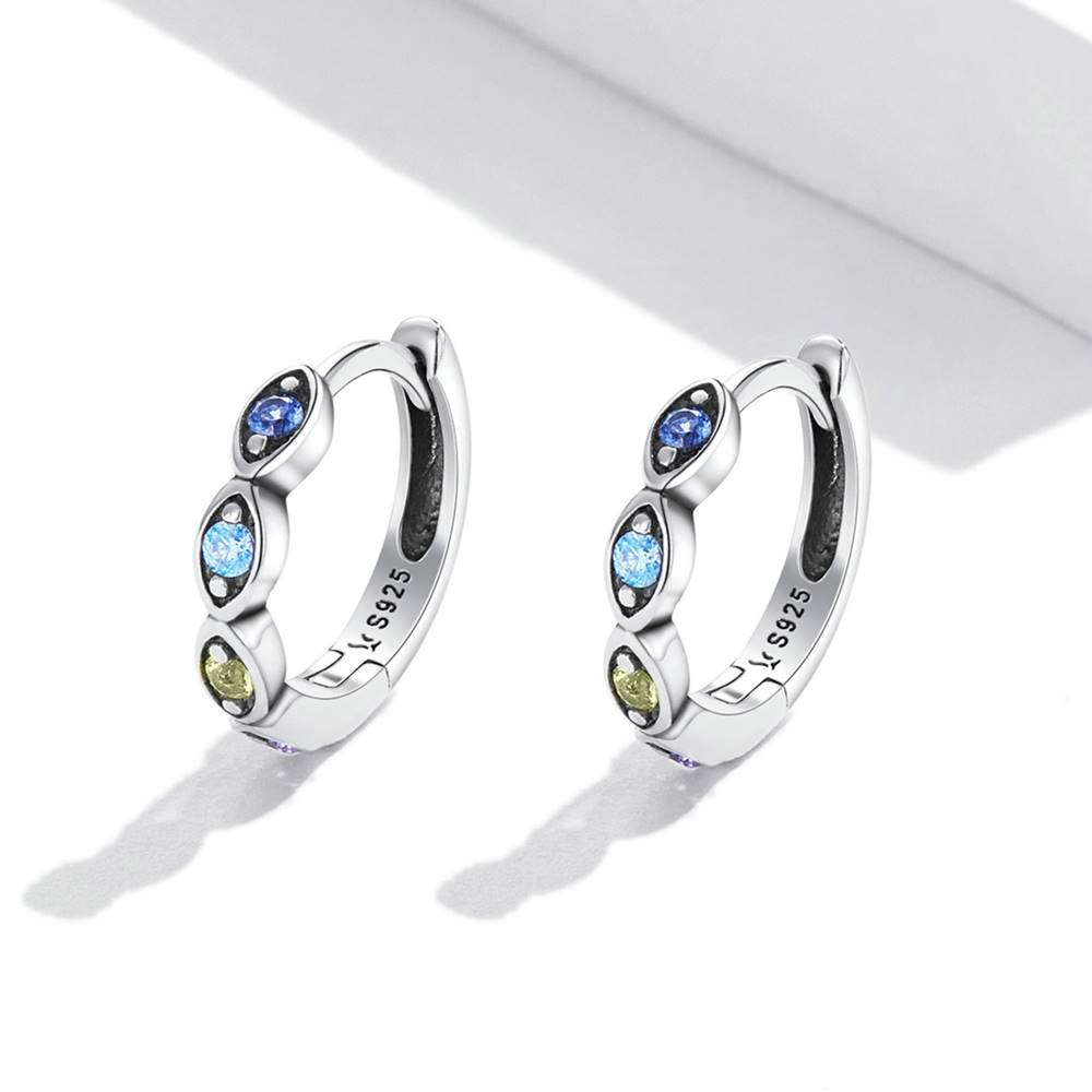 Cercei din Argint Devil Eye Ear Buckle