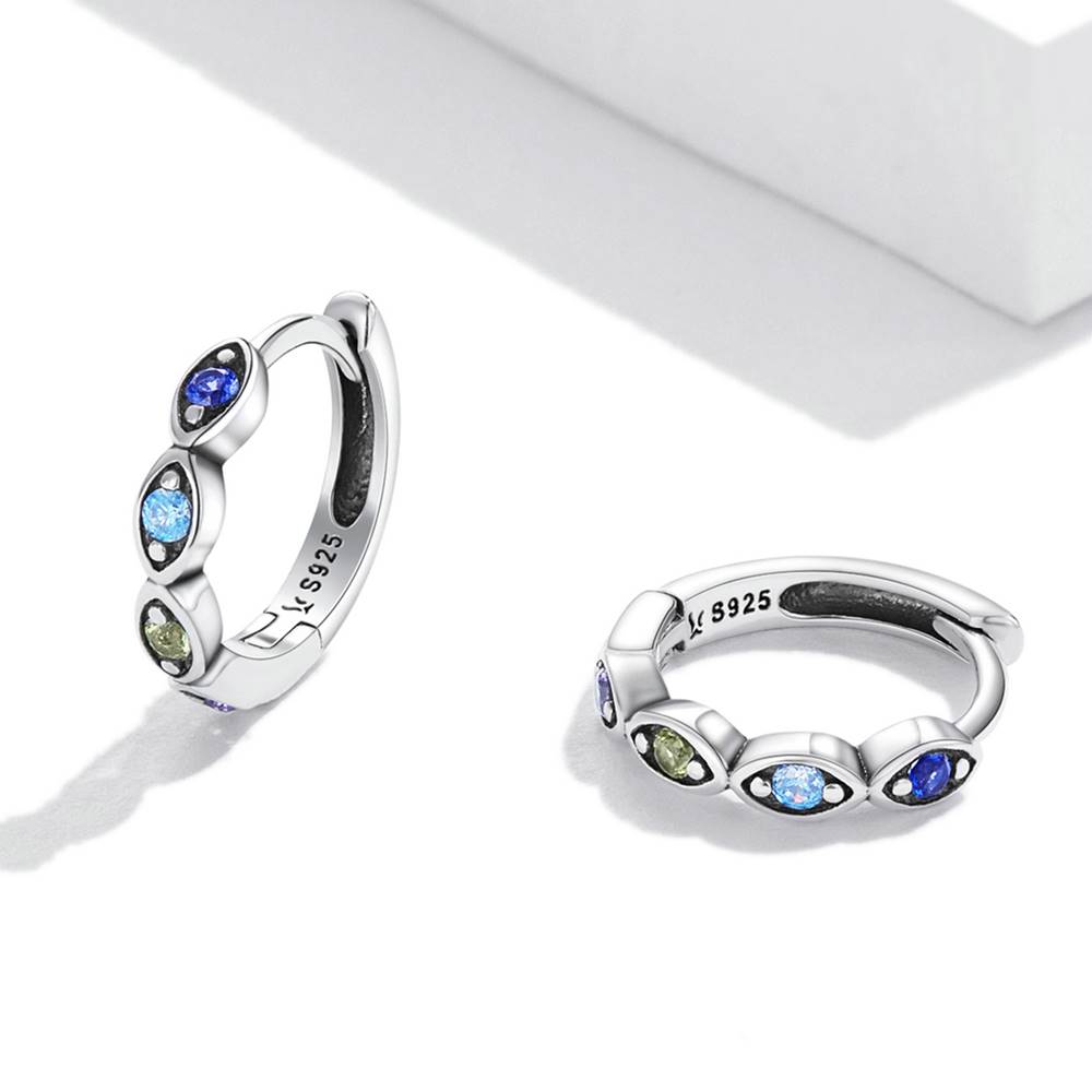 Cercei din Argint Devil Eye Ear Buckle