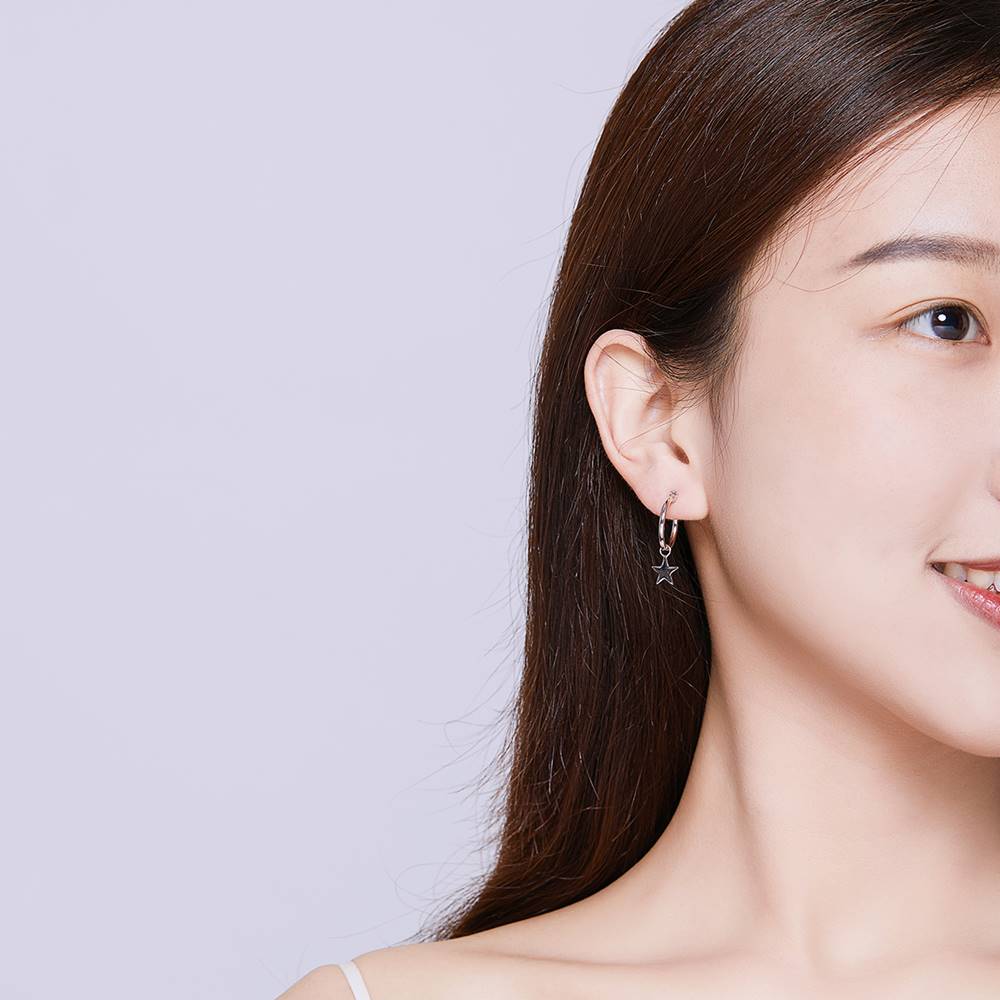 Cercei din Argint Fantasy Star and Moon