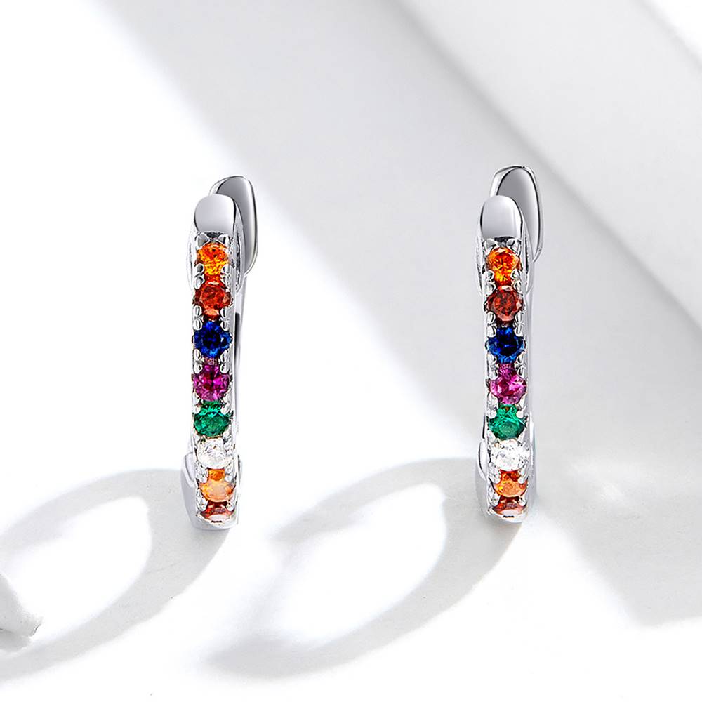 Cercei din Argint Round Zircon