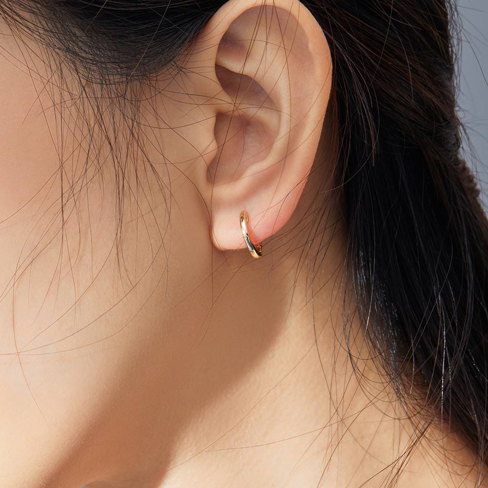 Cercei din Argint Gold Ear Clip