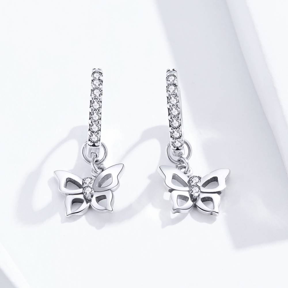 Cercei din Argint Butterfly Ear Buckle