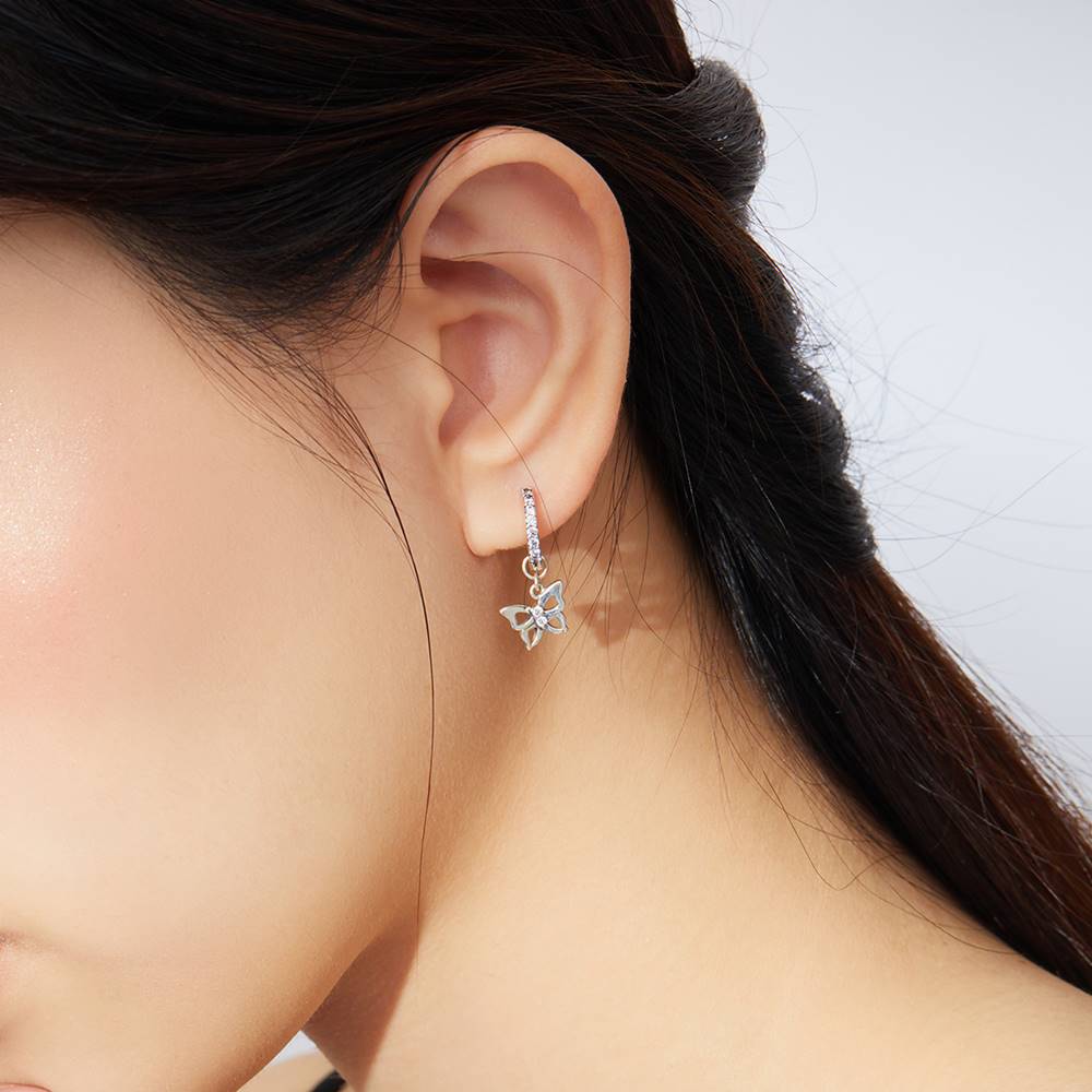 Cercei din Argint Butterfly Ear Buckle