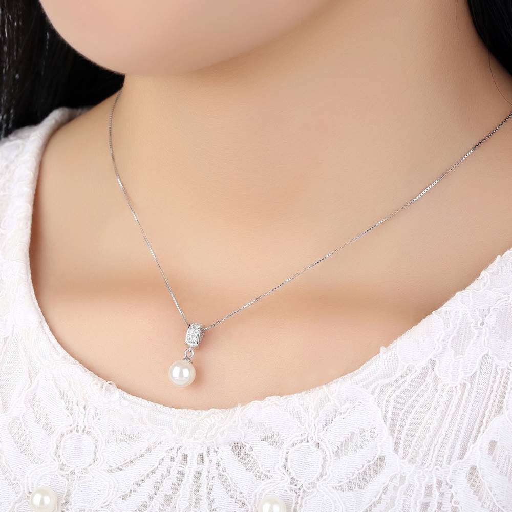 Colier din Argint Stunning Pearl