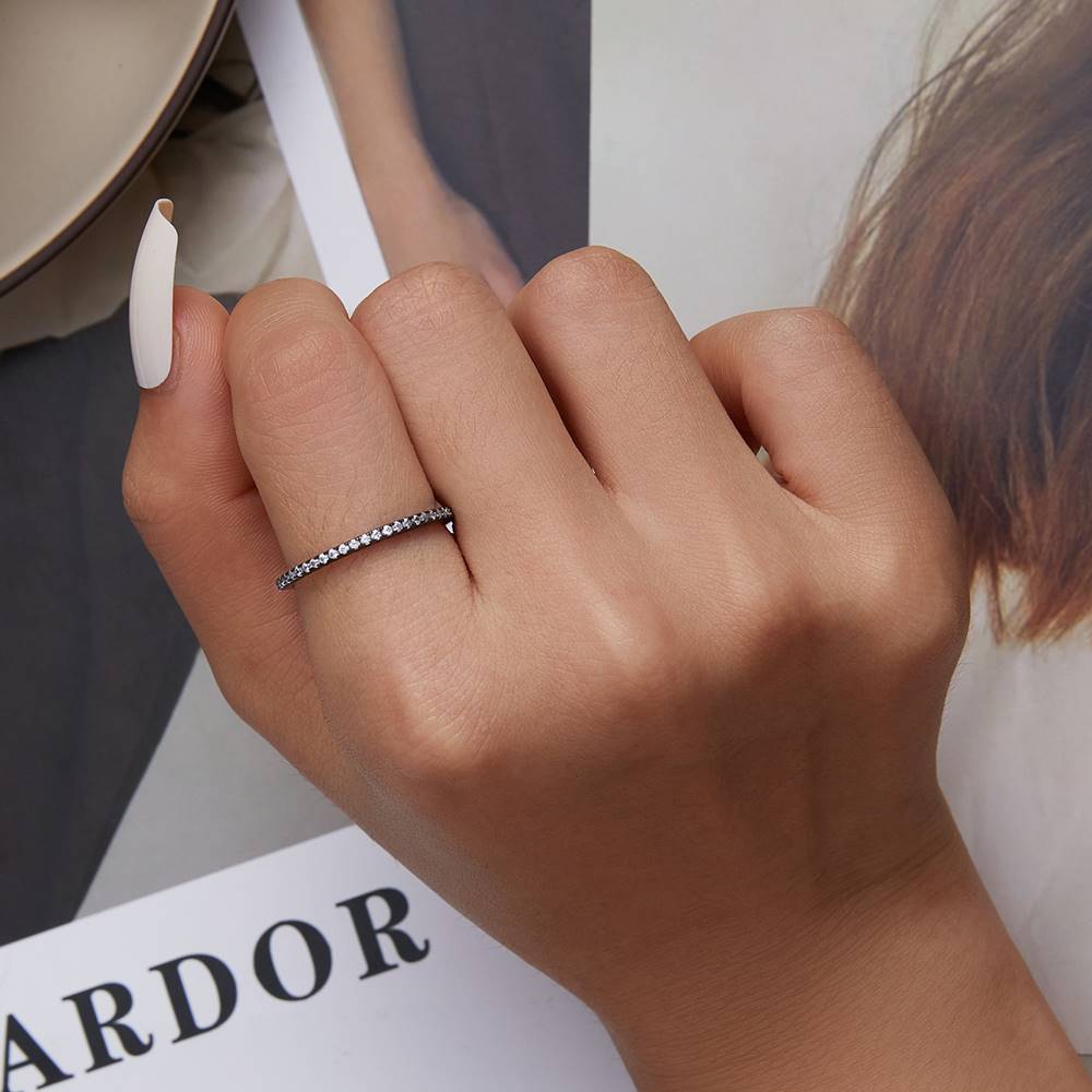 Inel din Argint Black Elf