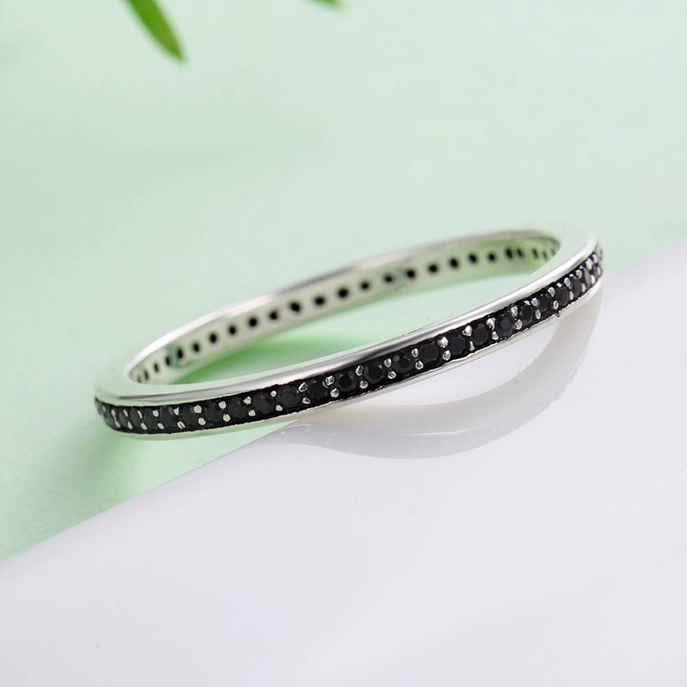 Inel din Argint Black Simple Elf