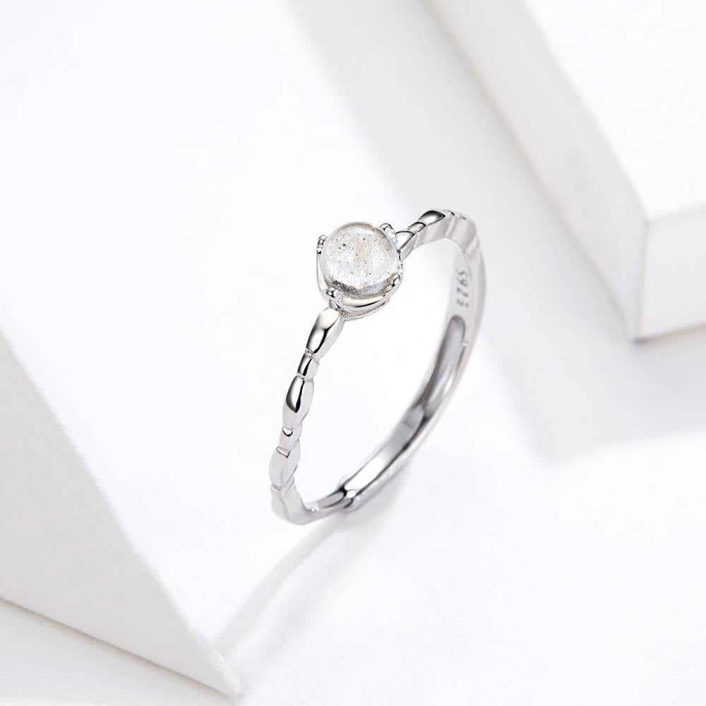 Inel reglabil din Argint Moonstone
