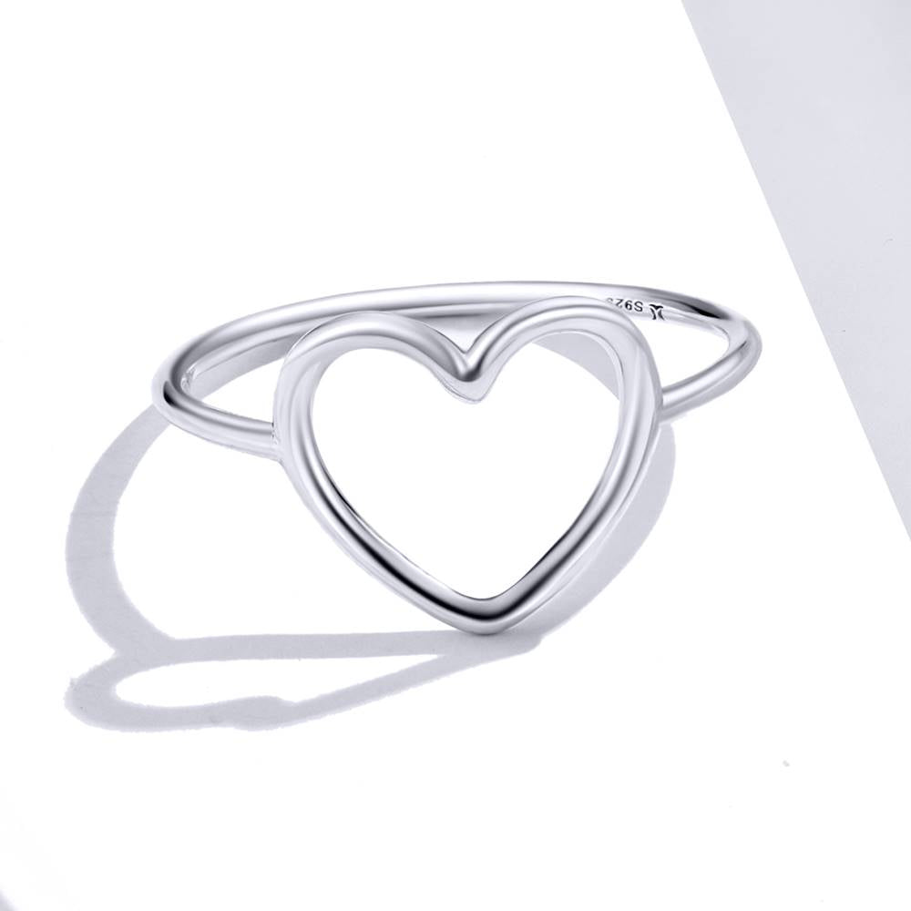 Inel din Argint Single Heart