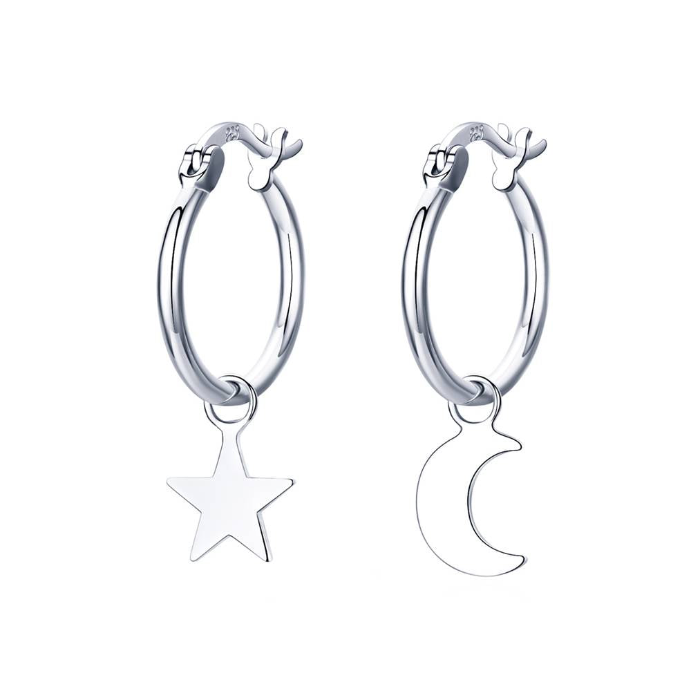 Cercei din Argint Fantasy Star and Moon