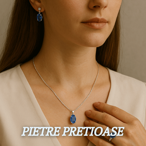 seturi din argint cu pietre pretioase si semipretioase pentru femei cesini