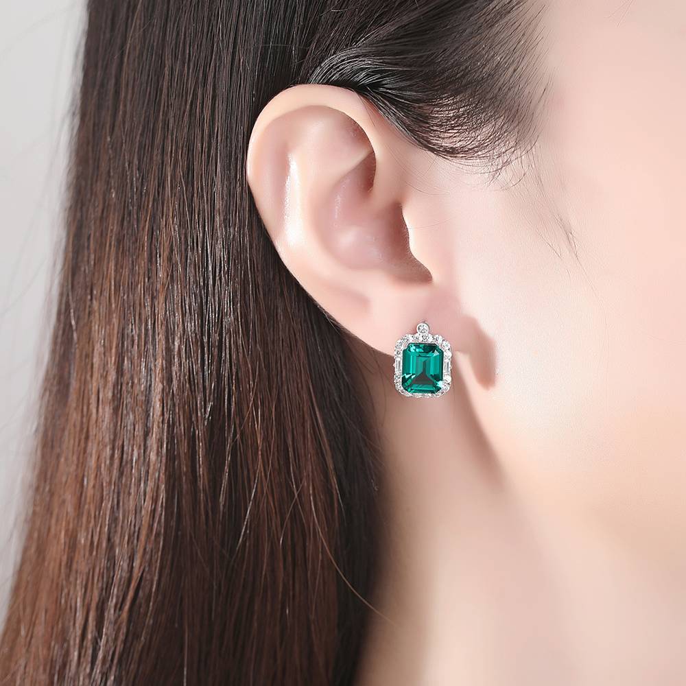 Cercei din Argint Aveline Emerald