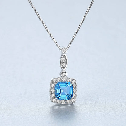 Set din Argint Blue Radiance