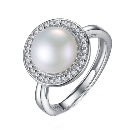 Inel reglabil din Argint Magic Pearl