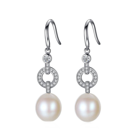 Cercei din Argint Pearl Hook