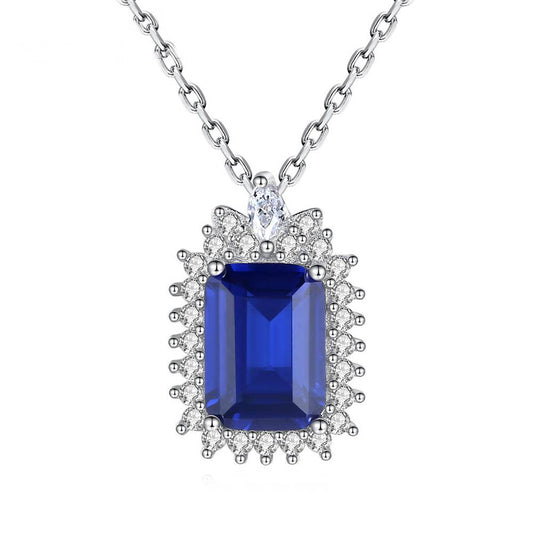 Colier din Argint Elif Sapphire