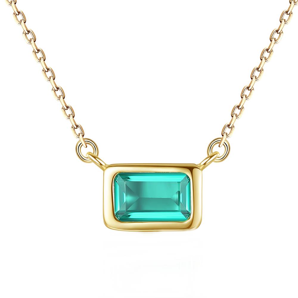 Colier din Argint Haziran Emerald
