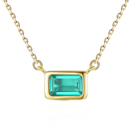 Colier din Argint Haziran Emerald