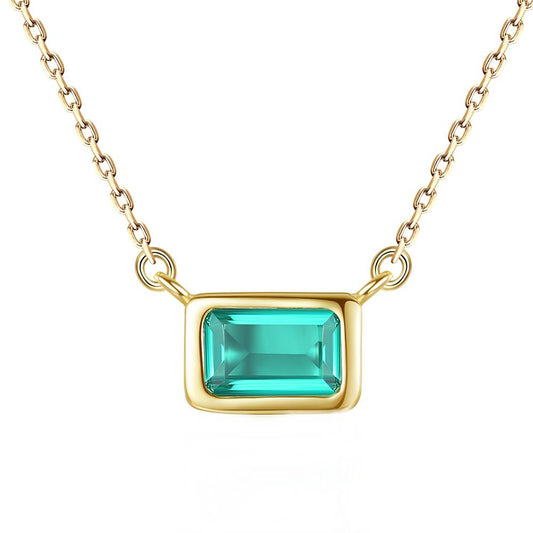 Colier din Argint Haziran Emerald