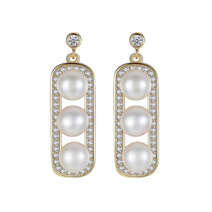 Cercei din Argint Evie Pearls