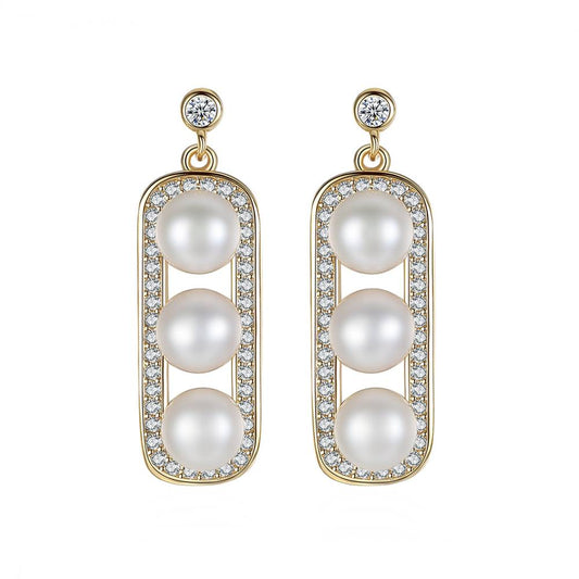 Cercei din Argint Evie Pearls