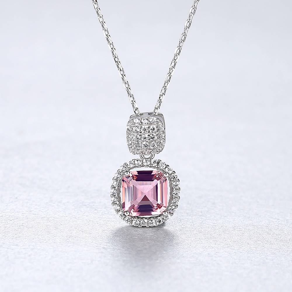 Colier din Argint Gemma Morganite