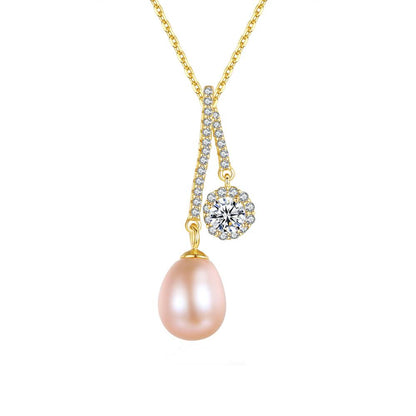 Colier din Argint Between Pearls and Diamonds