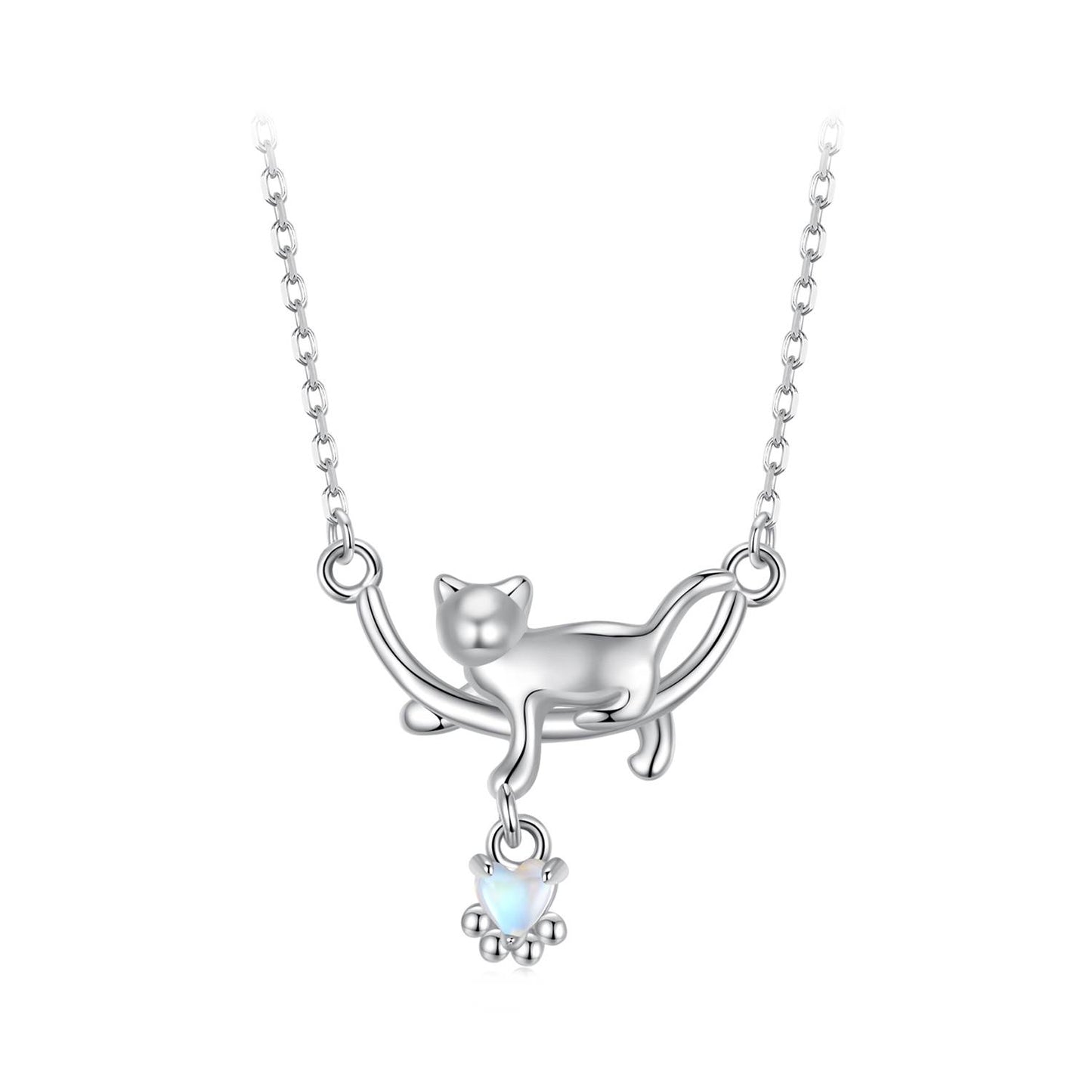 Colier din Argint Cat Moonstone