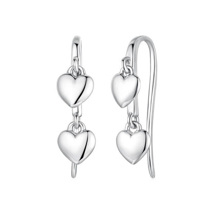 Cercei din Argint Hearts Hook Silver