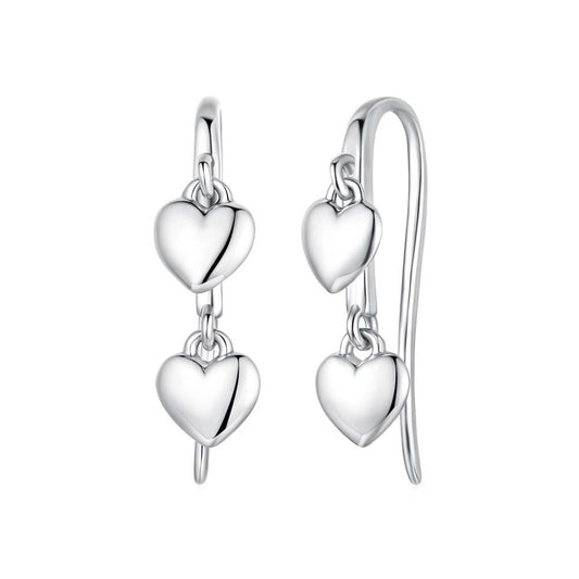 Cercei din Argint Hearts Hook Silver