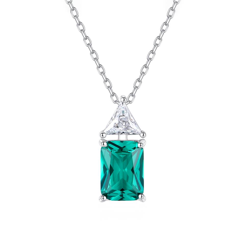 Colier din Argint Eda Emerald