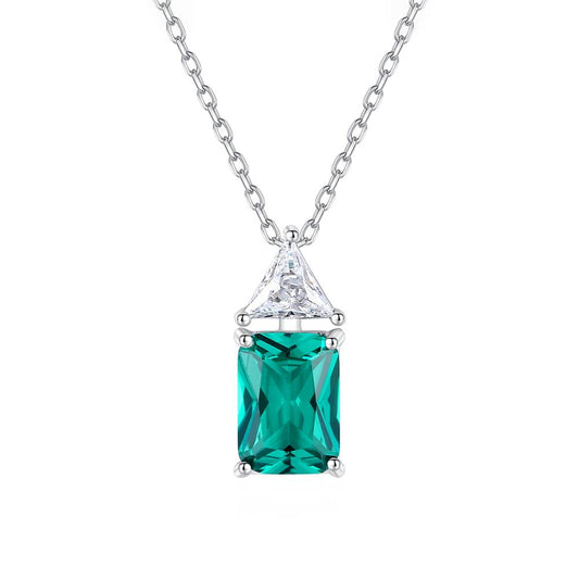 Colier din Argint Eda Emerald