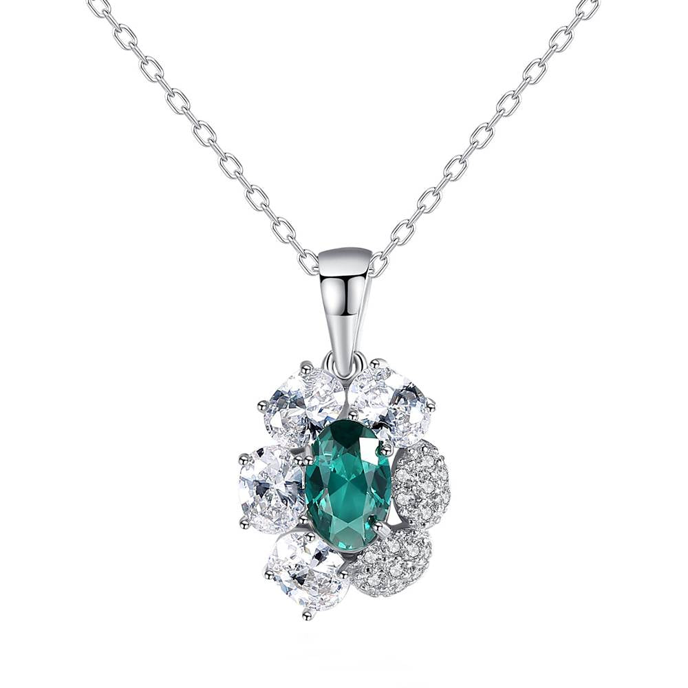 Colier din Argint Aylin Emerald