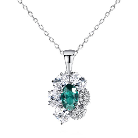 Colier din Argint Aylin Emerald