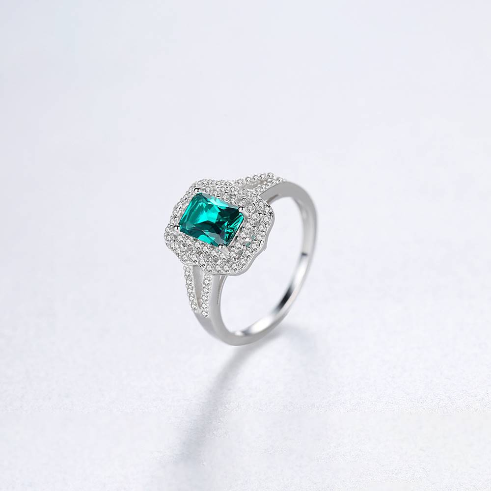 Inel din Argint Diamond Emerald