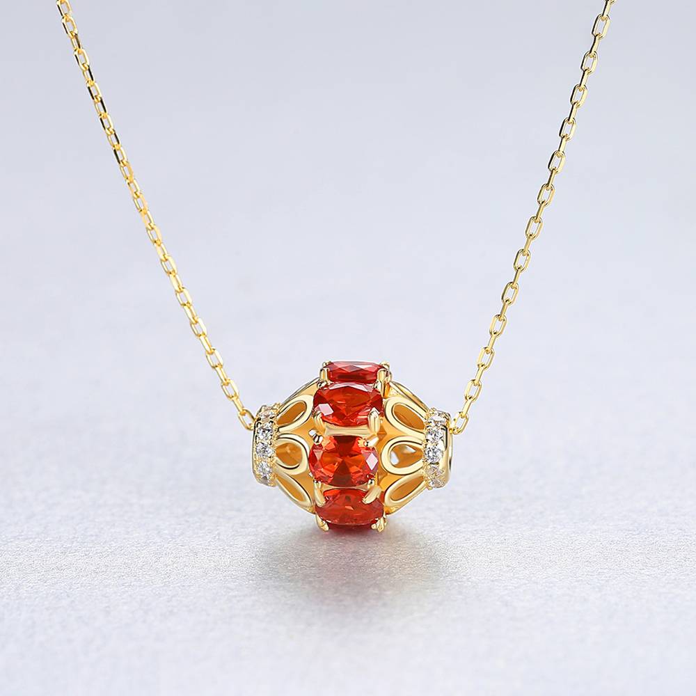 Colier din Argint Earth Ruby